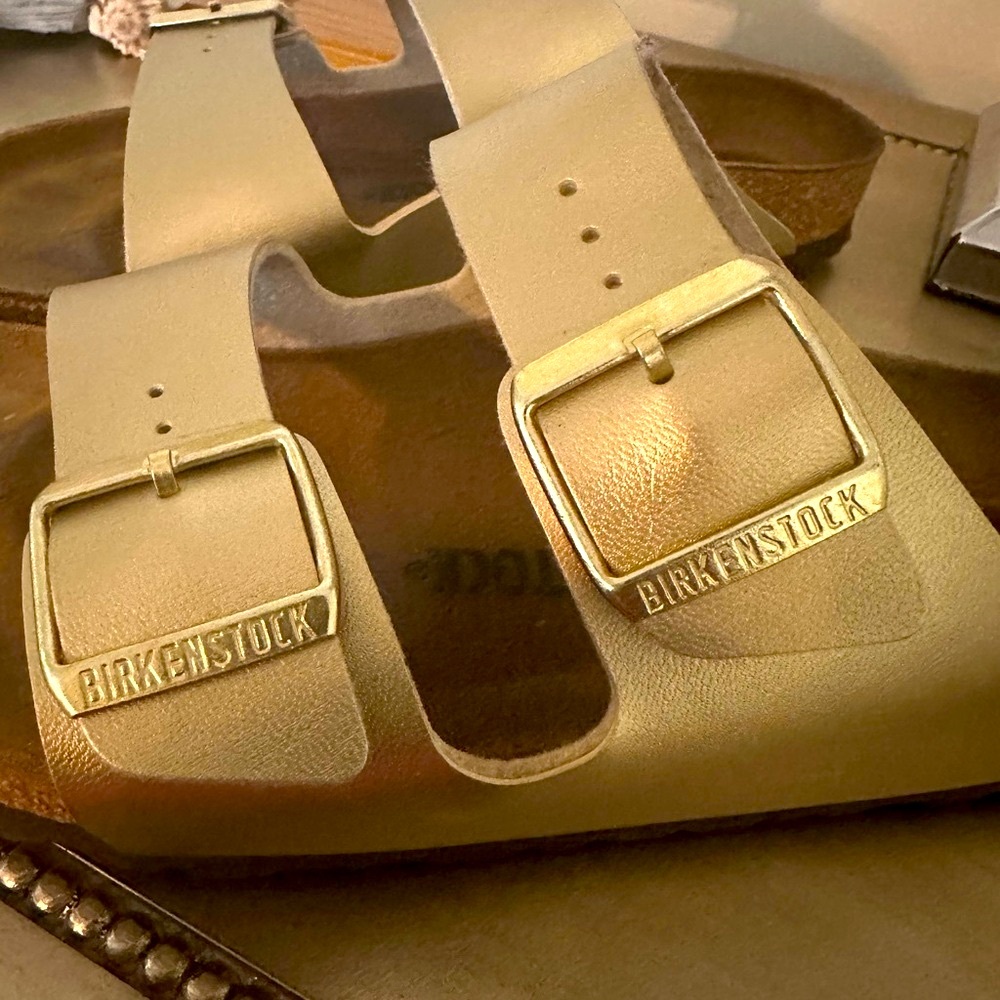 Birkenstock Gold Sandals Classic Comfort